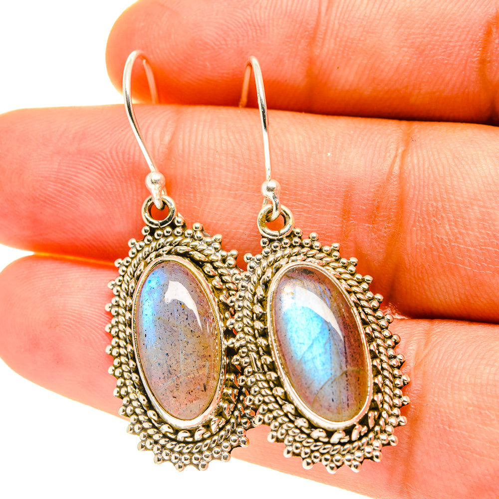 Labradorite Earrings handcrafted by Ana Silver Co - EARR417505