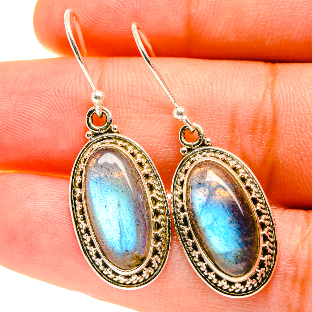 Labradorite Earrings handcrafted by Ana Silver Co - EARR417510