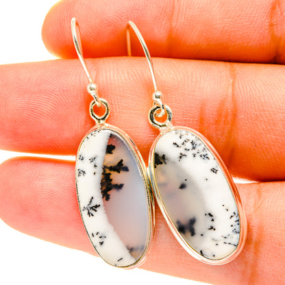 Dendritic Opal Earrings handcrafted by Ana Silver Co - EARR417526