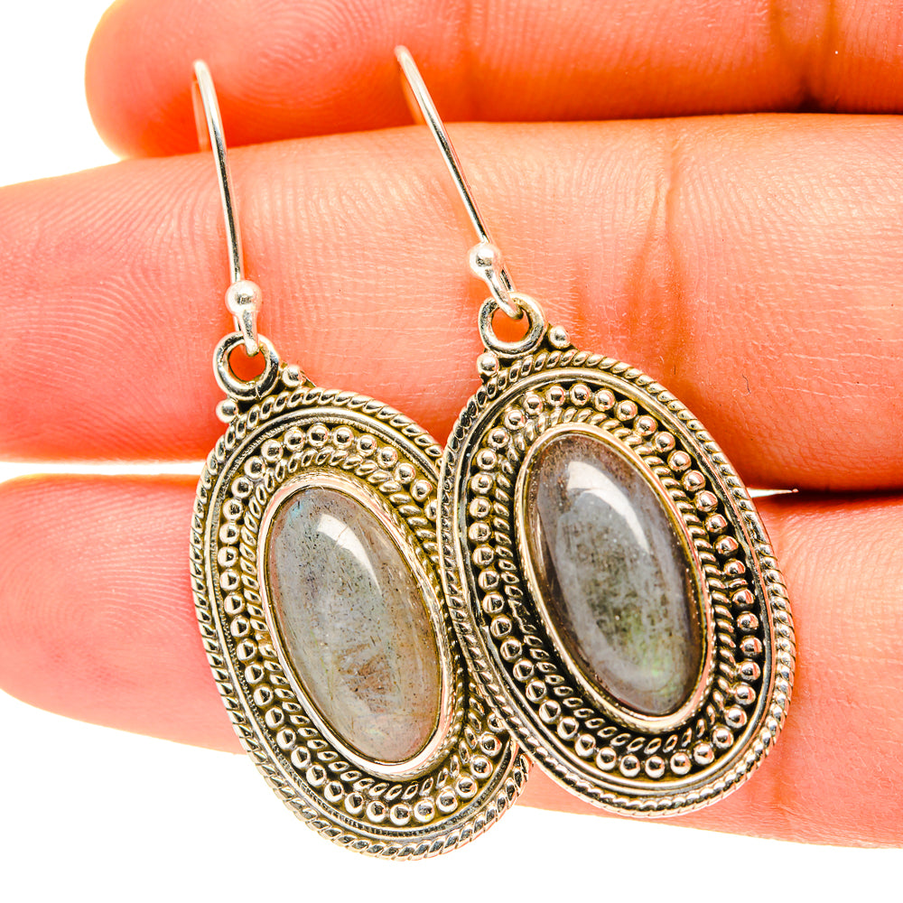 Labradorite Earrings handcrafted by Ana Silver Co - EARR417531