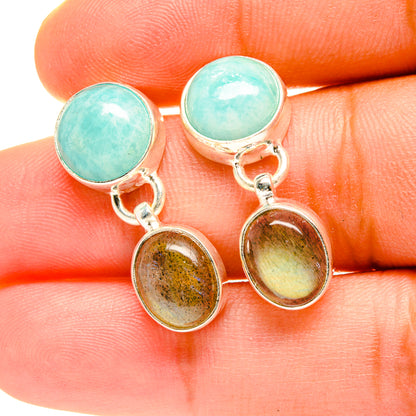 Labradorite Earrings handcrafted by Ana Silver Co - EARR417533