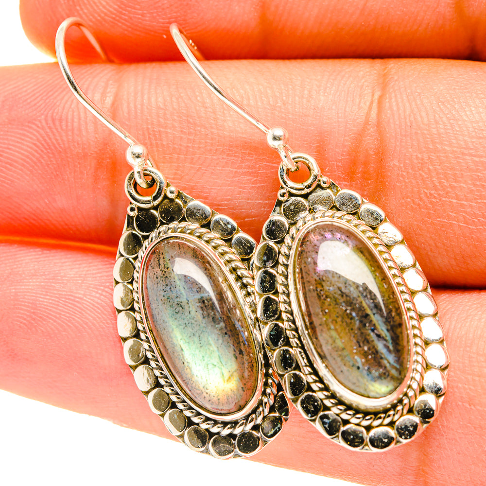 Labradorite Earrings handcrafted by Ana Silver Co - EARR417541