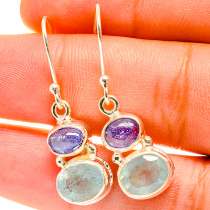 Aqua Chalcedony Earrings handcrafted by Ana Silver Co - EARR417549