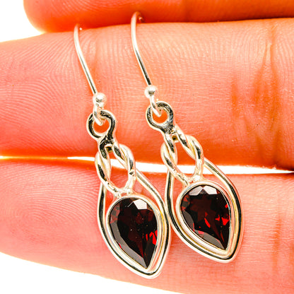 Garnet Earrings handcrafted by Ana Silver Co - EARR417551