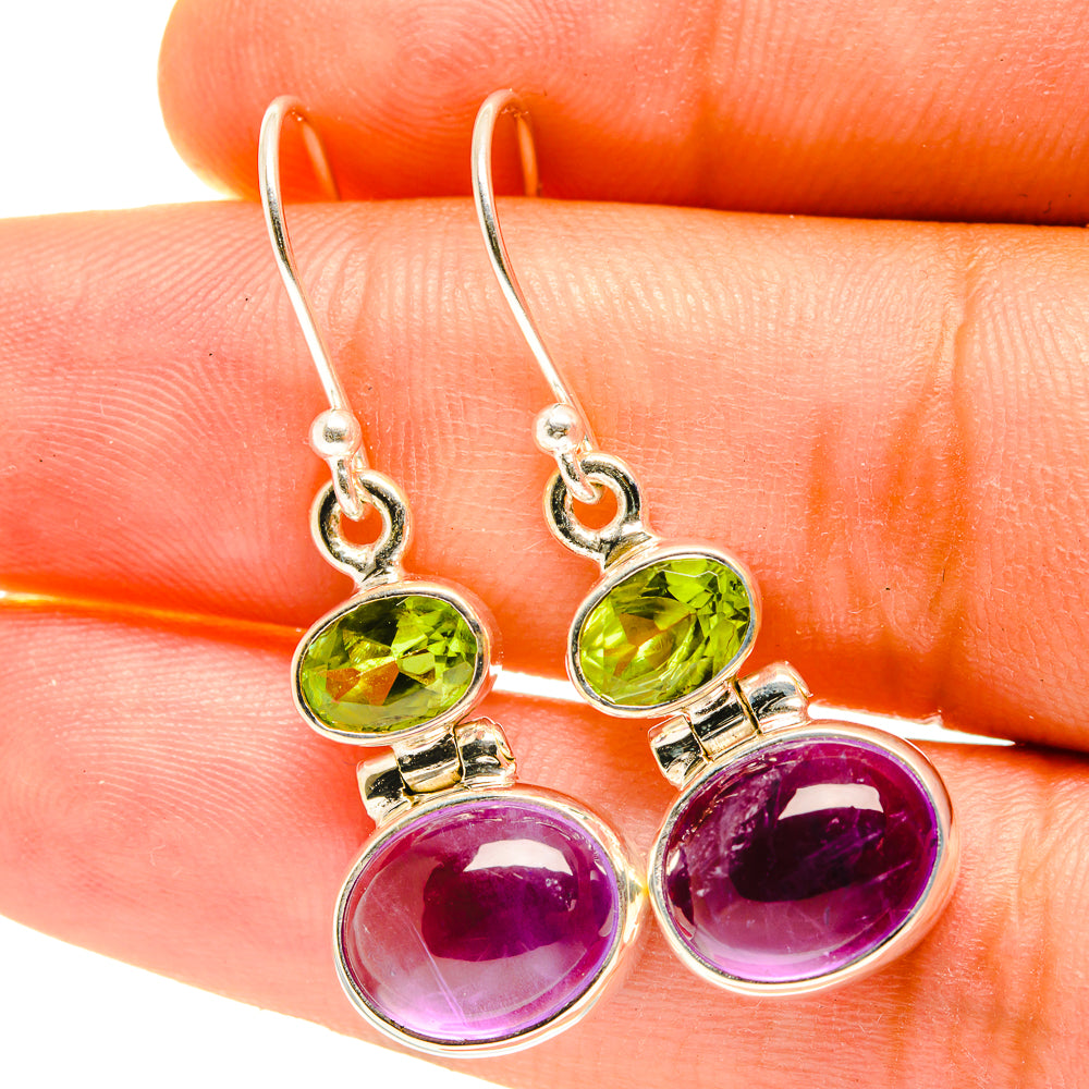 Amethyst Earrings handcrafted by Ana Silver Co - EARR417557