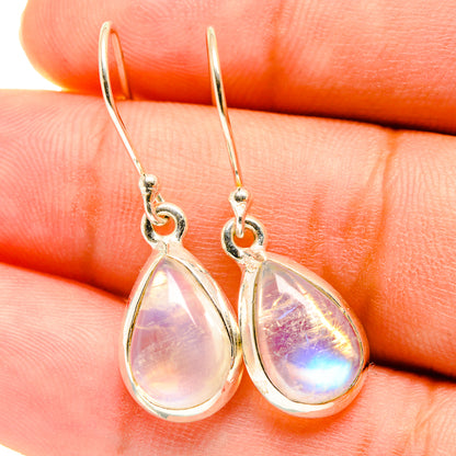 Rainbow Moonstone Earrings handcrafted by Ana Silver Co - EARR417561