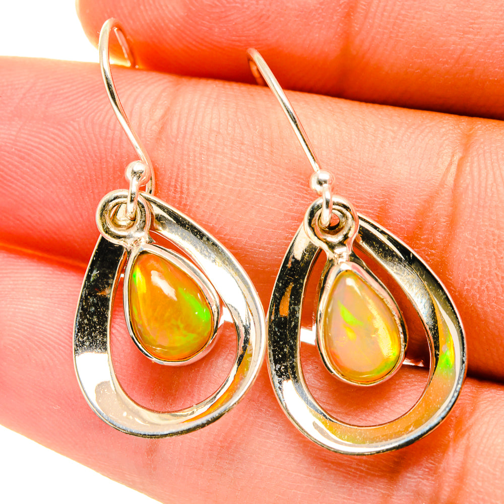 Ethiopian Opal Earrings handcrafted by Ana Silver Co - EARR417566