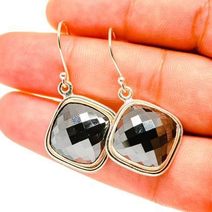 Hematite Earrings handcrafted by Ana Silver Co - EARR417568