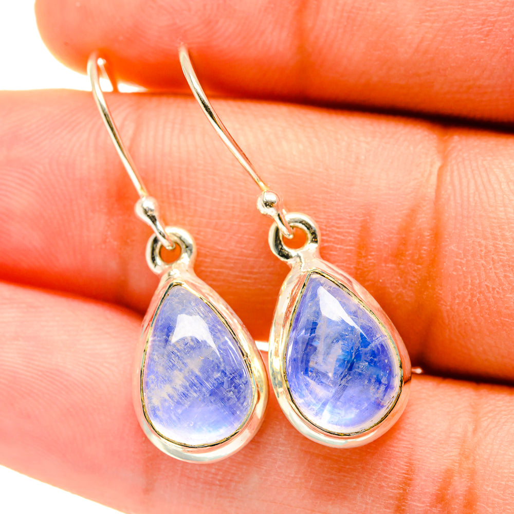 Rainbow Moonstone Earrings handcrafted by Ana Silver Co - EARR417569