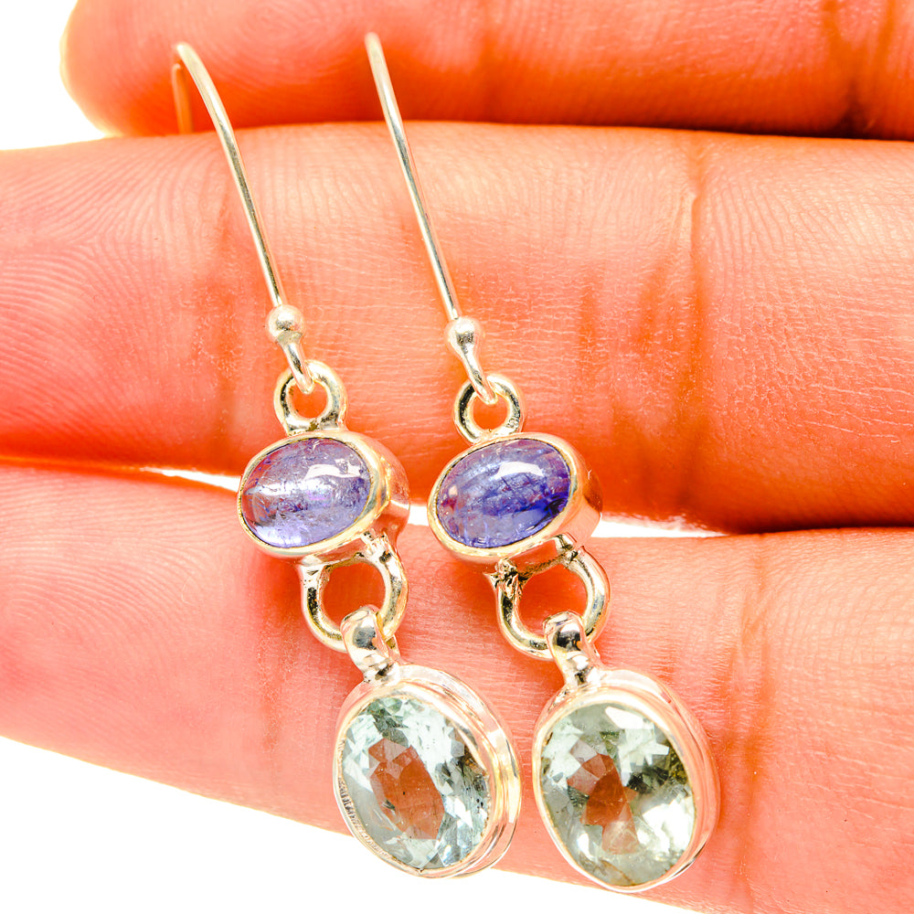 Green Amethyst Earrings handcrafted by Ana Silver Co - EARR417570