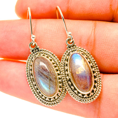 Labradorite Earrings handcrafted by Ana Silver Co - EARR417572