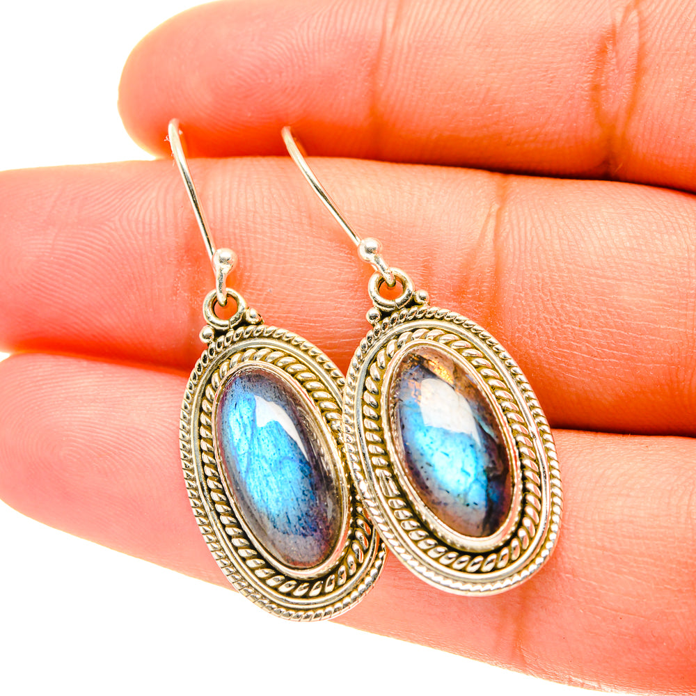 Labradorite Earrings handcrafted by Ana Silver Co - EARR417575