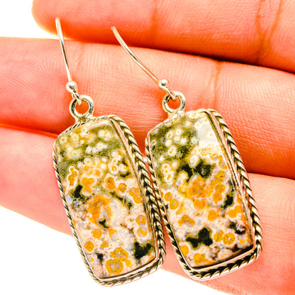 Ocean Jasper Earrings handcrafted by Ana Silver Co - EARR417582
