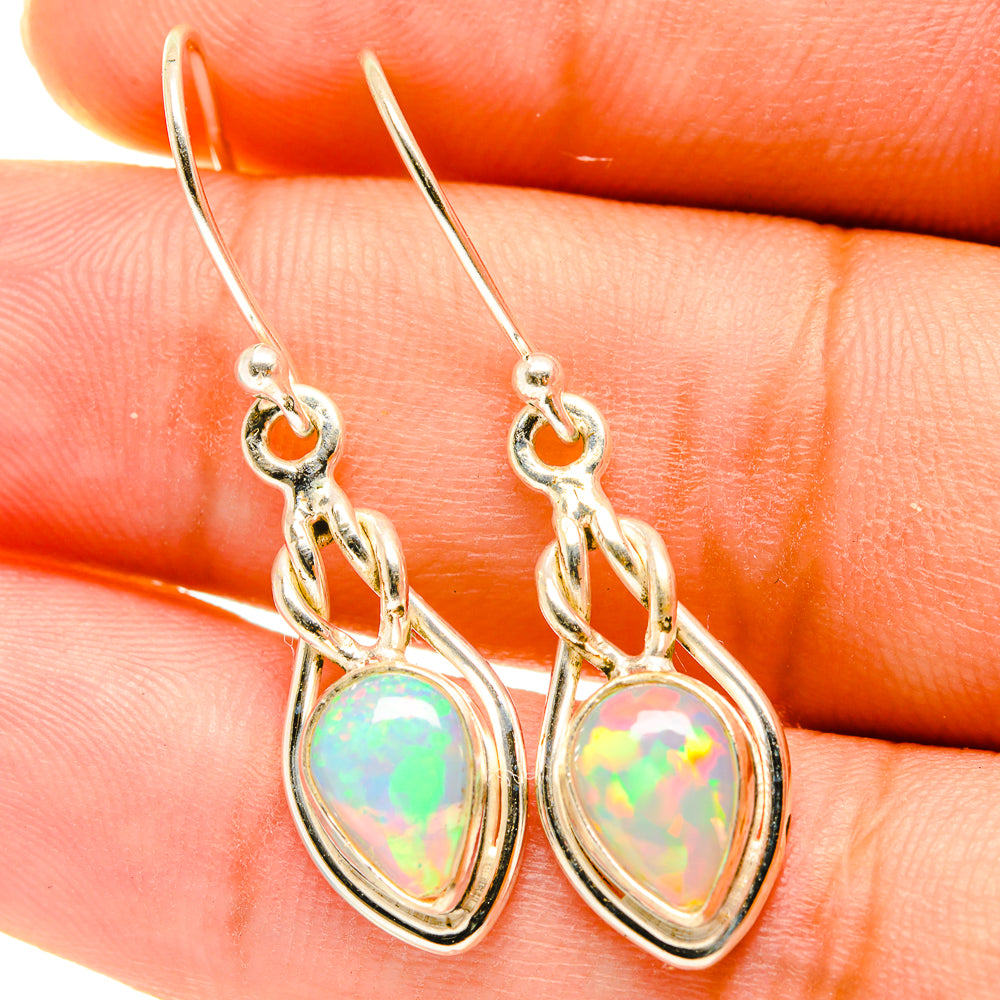 Ethiopian Opal Earrings handcrafted by Ana Silver Co - EARR417586