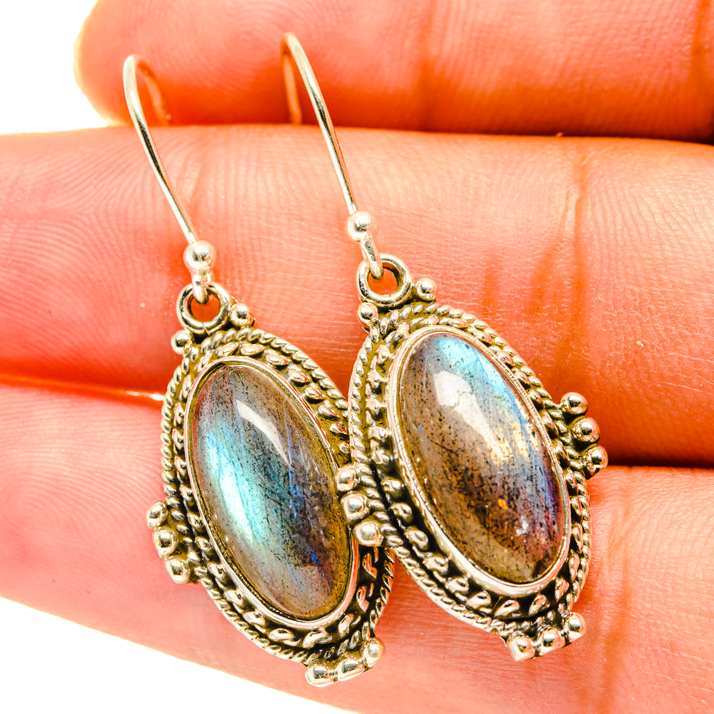 Labradorite Earrings handcrafted by Ana Silver Co - EARR417589