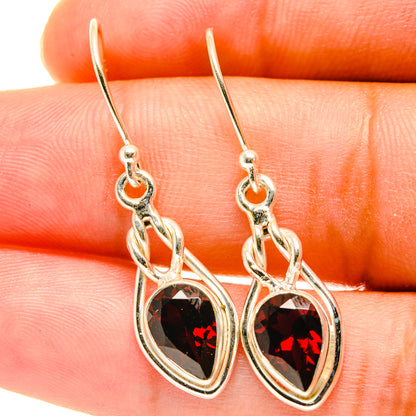 Garnet Earrings handcrafted by Ana Silver Co - EARR417592