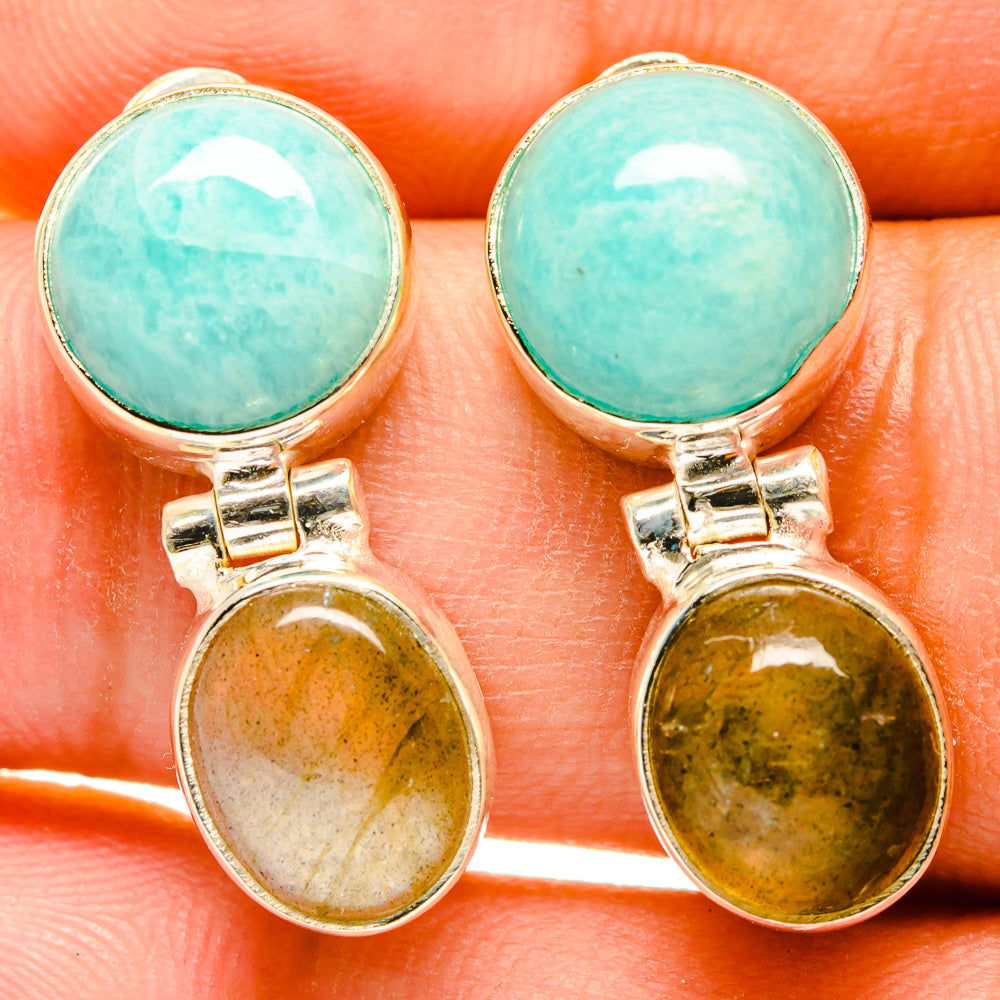 Labradorite Earrings handcrafted by Ana Silver Co - EARR417594