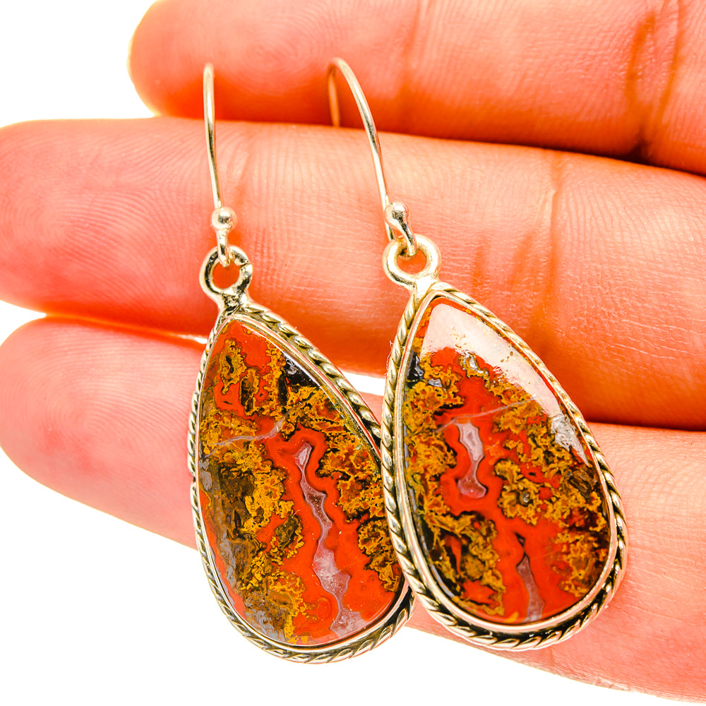 Moroccan Agate Earrings handcrafted by Ana Silver Co - EARR417608