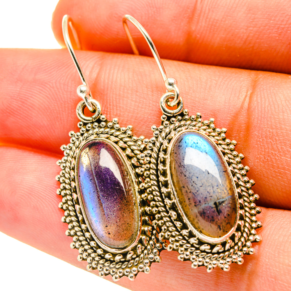 Labradorite Earrings handcrafted by Ana Silver Co - EARR417612