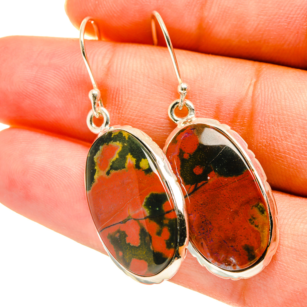 Ocean Jasper Earrings handcrafted by Ana Silver Co - EARR417613