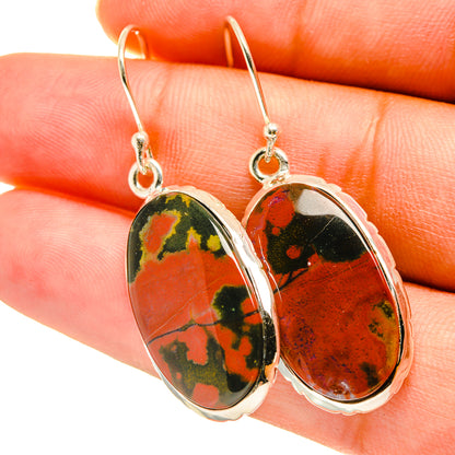 Ocean Jasper Earrings handcrafted by Ana Silver Co - EARR417613
