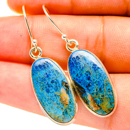 Chrysocolla Earrings handcrafted by Ana Silver Co - EARR417630