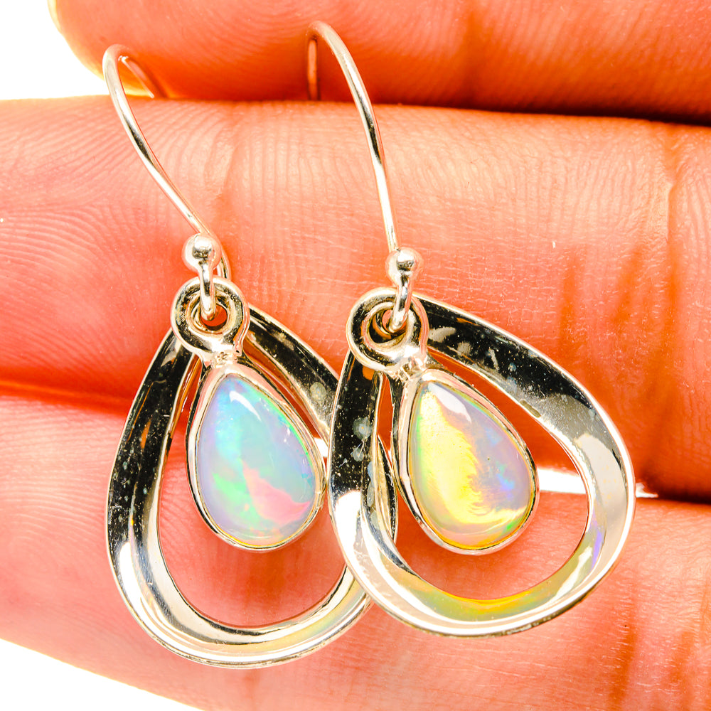 Ethiopian Opal Earrings handcrafted by Ana Silver Co - EARR417636