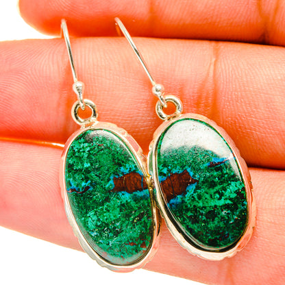 Chrysocolla Earrings handcrafted by Ana Silver Co - EARR417638