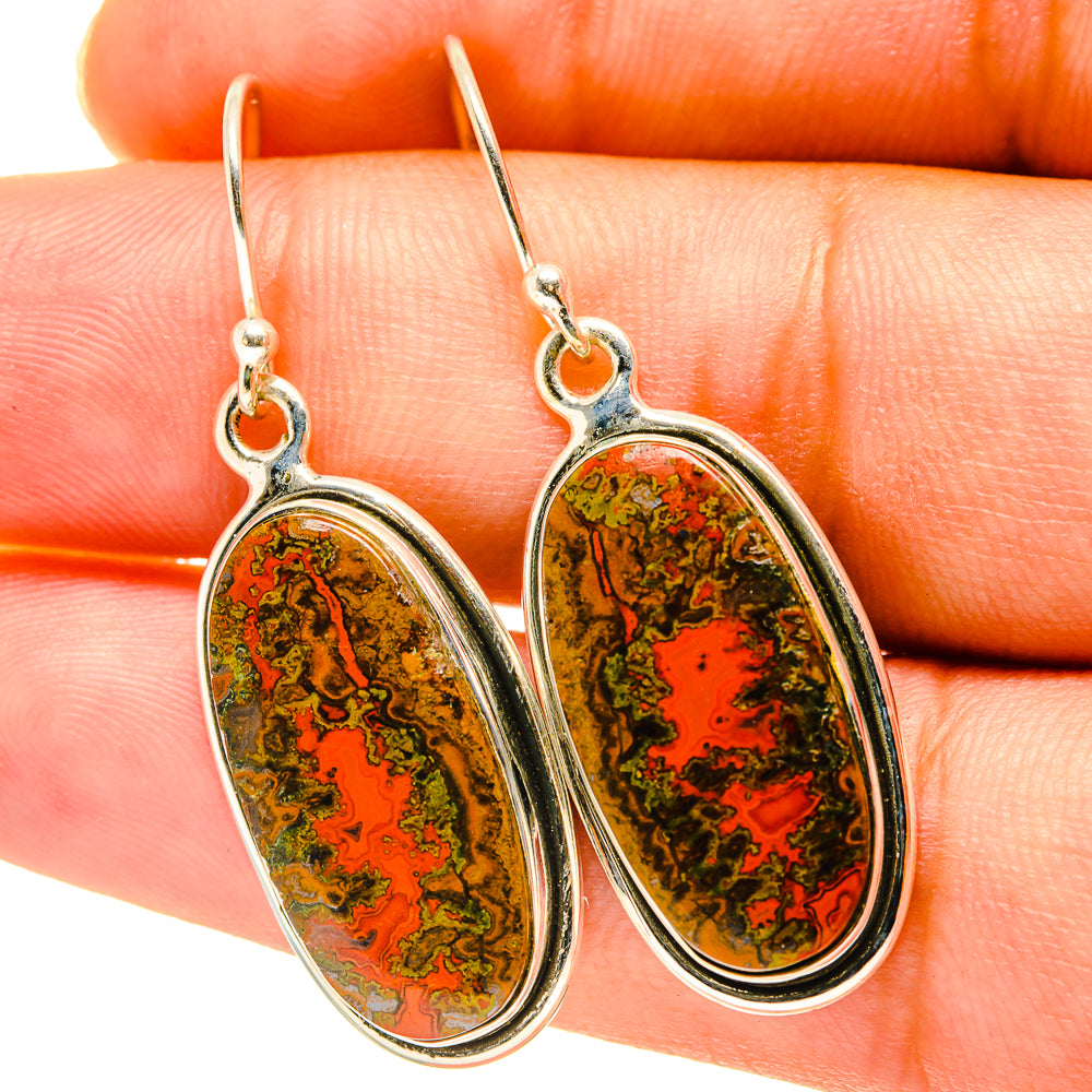 Moroccan Agate Earrings handcrafted by Ana Silver Co - EARR417644