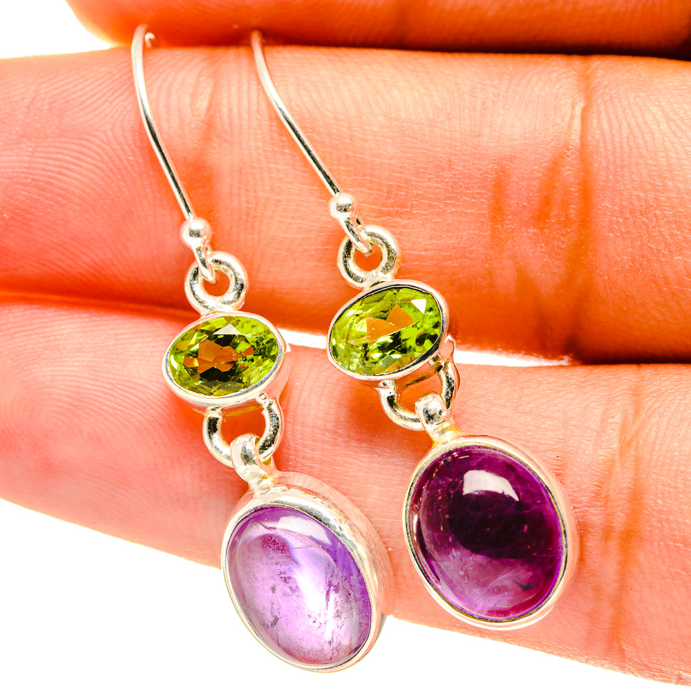 Amethyst Earrings handcrafted by Ana Silver Co - EARR417646