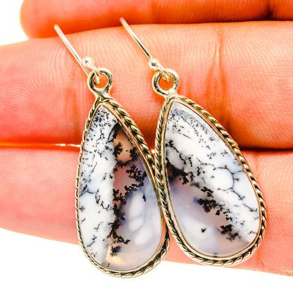 Dendritic Opal Earrings handcrafted by Ana Silver Co - EARR417650