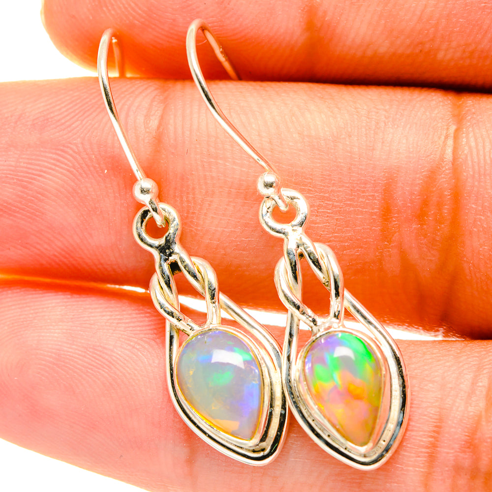 Ethiopian Opal Earrings handcrafted by Ana Silver Co - EARR417660