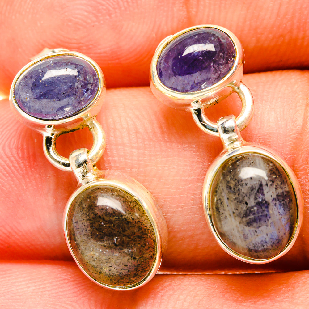 Labradorite Earrings handcrafted by Ana Silver Co - EARR417661