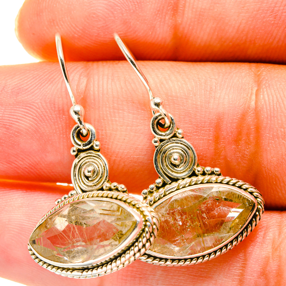White Quartz Earrings handcrafted by Ana Silver Co - EARR417663