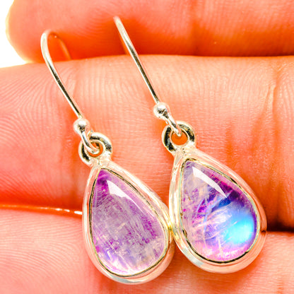 Rainbow Moonstone Earrings handcrafted by Ana Silver Co - EARR417665