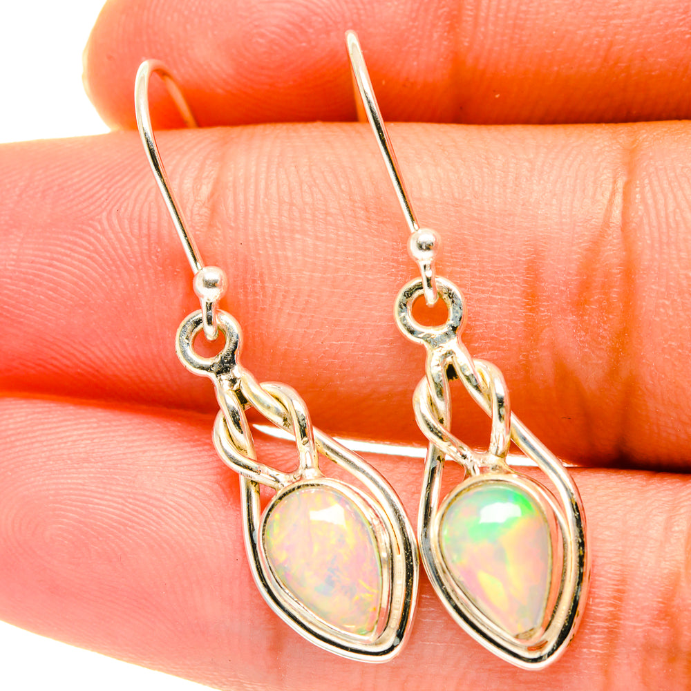 Ethiopian Opal Earrings handcrafted by Ana Silver Co - EARR417667