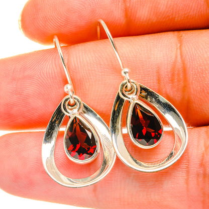 Garnet Earrings handcrafted by Ana Silver Co - EARR417672