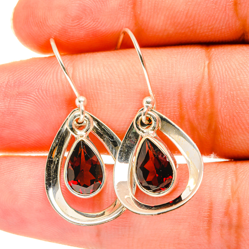 Garnet Earrings handcrafted by Ana Silver Co - EARR417674