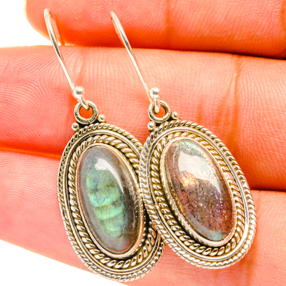 Labradorite Earrings handcrafted by Ana Silver Co - EARR417676