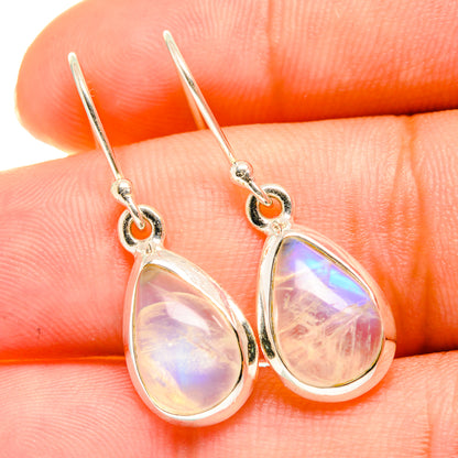 Rainbow Moonstone Earrings handcrafted by Ana Silver Co - EARR417685