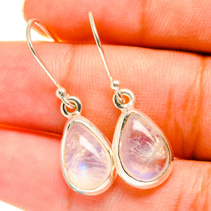 Rainbow Moonstone Earrings handcrafted by Ana Silver Co - EARR417692
