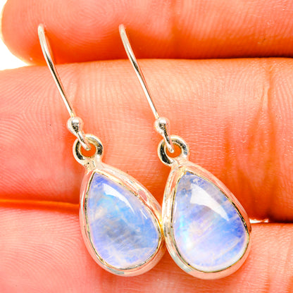 Rainbow Moonstone Earrings handcrafted by Ana Silver Co - EARR417694