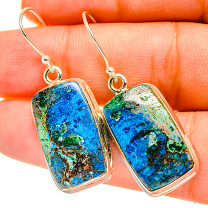 Chrysocolla Earrings handcrafted by Ana Silver Co - EARR417709