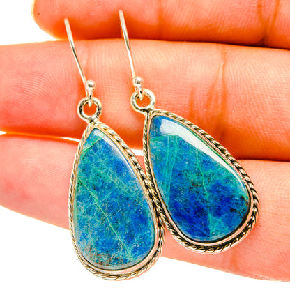 Chrysocolla Earrings handcrafted by Ana Silver Co - EARR417710