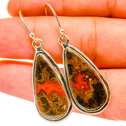 Moroccan Agate Earrings handcrafted by Ana Silver Co - EARR417719