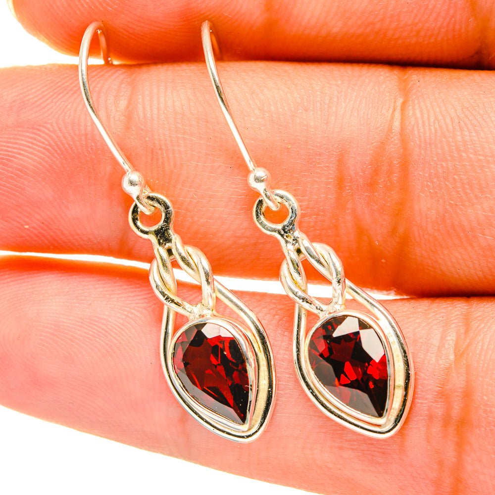 Garnet Earrings handcrafted by Ana Silver Co - EARR417721