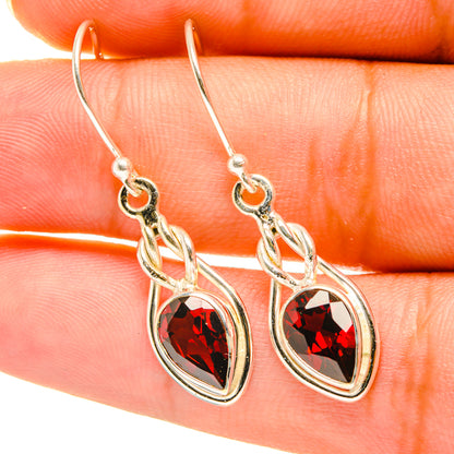 Garnet Earrings handcrafted by Ana Silver Co - EARR417721