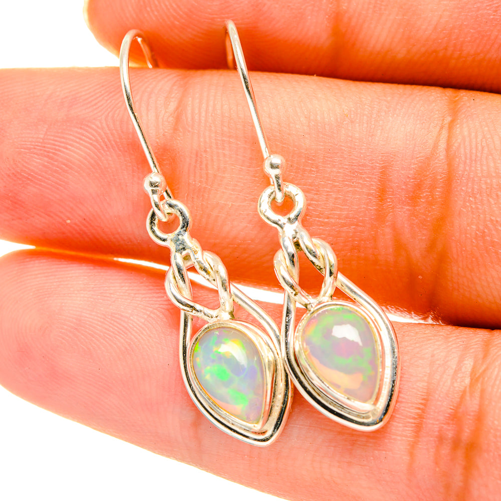 Ethiopian Opal Earrings handcrafted by Ana Silver Co - EARR417722