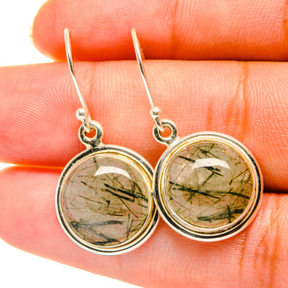 Tourmalinated Quartz Earrings handcrafted by Ana Silver Co - EARR417733