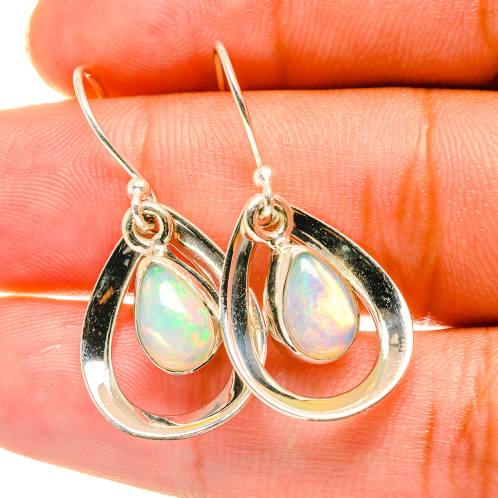 Ethiopian Opal Earrings handcrafted by Ana Silver Co - EARR417734